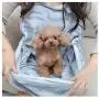 Creation Core Small Dog Cat Sling Accompany Carrier Bag Hands-Free Shoulder Carry Soft Breathable Cotton Pet Apron Indoors