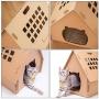 hdee Pet Cat Furniture, Corrugated Foldable Pet House Tower Condo Apartment, with Cat Scratcher Cardboard, Pet Club for Cats & Kittens, Available in Multiple Styles