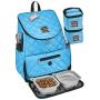 Mobile Dog Gear, Dog Travel Bag, Deluxe Quilted Weekender Backpack, Includes Lined Food Carriers and 2 Collapsible Dog Bowl Mobile Dog Gear, Dog Travel Bag, Deluxe Quilted Weekender Backpack, Includes Lined Food Carriers and 2 Collapsible Dog Bowl