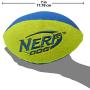Nerf Dog Trackshot Football Dog Toy, Lightweight, Durable and Water Resistant, 7 Inches for Medium/Large Breeds, Two Pack, Green/Blue and Orange/Blue