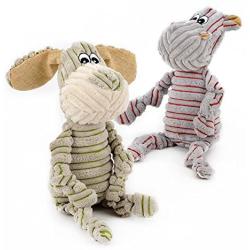 LXLP Pet Squeak Toys,Donkey with Chew Guard Technology Tough Plush Dog Toys，Suitable for medium and large dogs