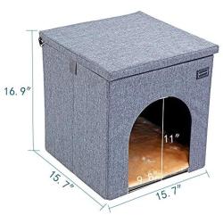 Petsfit Dog House Chair for Indoor Use, Collapsible Washable Pet House for Cat and Puppy