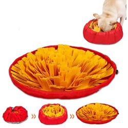 Snuffle Mat Pet Dog Slow Feeding Training Foraging Pad, Pet Dog Cat Interactive Fun Game Puzzle Toys, Non-Slip Smell Training Nosework Sniffing Blanket Mat Treat Feeder Bowl for Releasing Pressure