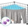 Snewvie Guinea Pig Hideout Hideaway, Corner Fleece Small Animal Hideout Hide Out for Guinea Pig Chinchilla Rabbit Bunny Rat Hedgehog Squirrel Ferret and Other Small Pet House Hut Nest Toy Cage