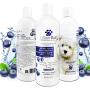Lillian Ruff Berry Blue Brightening Face and Body Wash for Dogs and Cats - Tear Free Blueberry Shampoo - Remove Tear Stains, Hydrate Dry Itchy Skin, Add Shine & Luster to Coats - Made in USA (16oz)