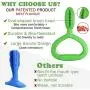 CHZHENG Dog Toothbrush Chew Toys, Teeth Cleaning Care Massager Multifunctional Rubber Interactive Toothbrush Stick for Medium Large Dogs,Green CHZHENG Dog Toothbrush Chew Toys, Teeth Cleaning Care Massager Multifunctional Rubber Interactive Toothbrush Stick for Medium Large Dogs,Green