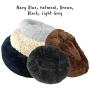 Downtown Pet Supply Premium Donut Dog Bed, Cozy Poof Style Giant Pet Bed Great for Cats & Dogs - Orthopedic, Washable, Durable Dog Bed (Black, XX-Large)