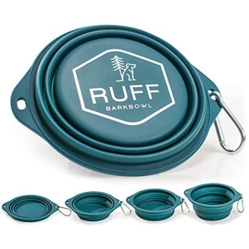 Ruff Products BarkBowl (Dark Teal, 800ml) - Collapsible Dog Bowl