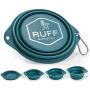 Ruff Products BarkBowl (Dark Teal, 800ml) - Collapsible Dog Bowl
