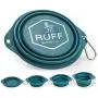 Ruff Products BarkBowl (Dark Teal, 800ml) - Collapsible Dog Bowl