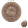 SAVFOX Long Plush Comfy Calming & Self-Warming Bed for Cat & Dog, Anti Anxiety, Furry, Soothing, Fluffy, Washable, Abbyspace, Marshmellow Pet Donut Bed
