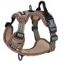 chede No Pull Dog Harness,Reflective Vest Harness with 2 Leash,Adjustable Soft Padded Dog Vest with Easy Control Handle for Small Medium Large Dog