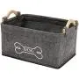 Brabtod Felt pet Toy Box and Dog Toy Box Storage Basket with Wood Handle, Perfect for organizing pet Toys, Blankets, leashes and Food Brabtod Felt pet Toy Box and Dog Toy Box Storage Basket with Wood Handle, Perfect for organizing pet Toys, Blankets, leashes and Food