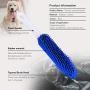 XUDIR Multipurpose Rubber Pet Hair Removal Brush, Dog & Cat Hair Remover Brush for Furniture, Car Interior and Carpet，with Free Storage Bag（Blue）