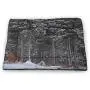 Outhouse Pet Training Mat Winter Forest in Snow with Little Cute Barn Lumberjack Shed Art Photo Super Soft Pet Cushion Dark Green and White Outhouse Pet Training Mat Winter Forest in Snow with Little Cute Barn Lumberjack Shed Art Photo Super Soft Pet Cushion Dark Green and White