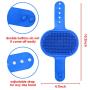 LIANGDU Dog Grooming Brush, Pet Bath Comb Brush, Which Helps To Soothe Massage, Rubber Comb, Adjustable Ring Handle, Suitable For Pet Cats And Dogs
