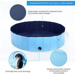 Chinch Collapsible Dog pet Bathtub Collapsible Dog pet Play Pool Childrens Swimming Pool Suitable for Dogs Cats and Children