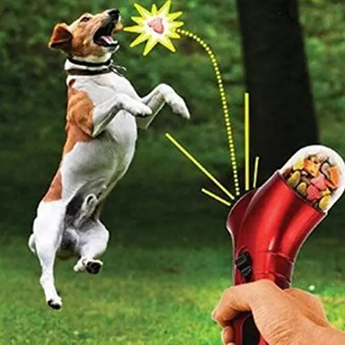 DishyKooker Home Dog Snack Catapult Launcher Dog Cat Treat Launcher Snack Food Feeder Catapult Pet Interactive Training Toys Convenient Items DishyKooker Home Dog Snack Catapult Launcher Dog Cat Treat Launcher Snack Food Feeder Catapult Pet Interactive Training Toys Convenient Items