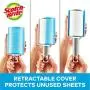 Scotch-Brite Pop & Lock Retractable Lint Roller, 60 Sheets, Multi-Color