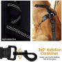 XIRGS Dog Seat Belt, Upgrade 2 in 1 Latch Bar Attachment Dog Car Seatbelt Metal Buckle Elastic Buffered Reflective Nylon Belt Tether 2 Pack Pet Safety Seat-Belt Universal Vehicle Seatbelt