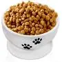 Ceramic Raised Cat Bowls, Elevated Food Bowls or Water Bowls, Cat Food Bowls,Stress Free, Backflow Prevention, Ceramic Cat Water Bowl No-Spill Ceramic Raised Cat Bowls, Elevated Food Bowls or Water Bowls, Cat Food Bowls,Stress Free, Backflow Prevention, Ceramic Cat Water Bowl No-Spill