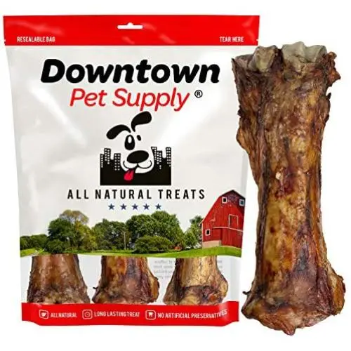USA Beef Standard and Craft Cut Shin Bone, Long Lasting Meaty Aggressive Chewers Treat for Dogs (Standard Cut, 3 Pack)