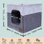 Thick Felt Cat Cave for IKEA Shelf - Cat Bed with Pillow & Reinforced Top - Easy Travel Cat Cube is Machine Washable - Foldable Cat Houses for Indoor Cats，Foldable Cat Houses for cat Tower