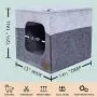 Thick Felt Cat Cave for IKEA Shelf - Cat Bed with Pillow & Reinforced Top - Easy Travel Cat Cube is Machine Washable - Foldable Cat Houses for Indoor Cats,Foldable Cat Houses for cat Tower Thick Felt Cat Cave for IKEA Shelf - Cat Bed with Pillow & Reinforced Top - Easy Travel Cat Cube is Machine Washable - Foldable Cat Houses for Indoor Cats,Foldable Cat Houses for cat Tower