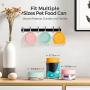 ComSaf Pet Food Can Covers Silicone Set of 3, Pet Food Can Lids Fit Multiple Sizes for Dog Cat Food, Durable Flexible Tight Seal Cover BPA Free Dishwasher Safe