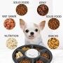 thanksky Automatic Dog Feeder Cat Food Dispenser, Dry or Wet Pet Feeder Automatic, 6 Meal Trays with Portion Control, LCD Smart Programmable Clock(Dark Grey)