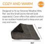 K&H PET PRODUCTS Extreme Weather Kitty Pad Deluxe Cover Gray 12.5'' x 18.5'' x 0.25''
