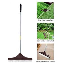 Winslow&Ross Artificial Turf Rake Grass Broom Hand Rake with Steel Telescopic Handle for Artificial Grass Pet Hair Remove