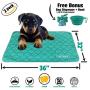Ruff n Ruffus Reusable and Washable Puppy Pee Pads for Dogs (Set of 2) | Bonus Travel Bowl, Poop Bags and Dispenser | Extra Large 32” x 36” Underpads for Potty Training (Extra-Large (with FREE BONUS))