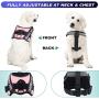 MUMUPET Dog Harness No Pull Pet Harness Adjustable Service Dog Vest for All Dogs Easy Control, 3M Reflective Oxford Material Vest Outdoor Walking, 2 Metal Rings and Handle No More Tugging or Choking