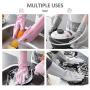 Pet-Grooming-Gloves for Bathing & Hair-Removal, Dog and Cat Brush Bath-Scrubber Glove, Pets Silicone Scrubbing Gloves for Shedding, Pet Shower Attachment Supplies for Anti-Bite & Anti-Scratch