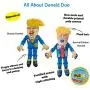 FUZZU All About Donald Duo: Classic & Special Edition Donald Political Parody Dog Toys – Medium 12” Size Toy
