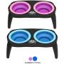 PETMAKER Elevated Pet Bowls with Non Slip Stand Collection