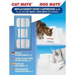 Cat Mate Replacement Filter Cartridge for Pet Fountain 6 Count