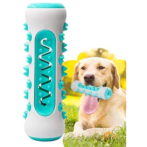 Dog Chew Toy for Aggressive Chewer, Upgraded Natural Rubber Brushing Stick for Dog Teeth Cleaning, Safe Bite-Resistant Dog Toothbrush Stick Dental Chew Toy for All Breed of Dogs(Fit 25-70 lbs)