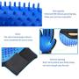 xiaocai 1 Pair Pet Grooming Glove Hair Remover Brush Gentle Deshedding Efficient Pet Mitt Pet Massage Gloves Left & Right Hand for Dog & Cat with Long & Short Fur