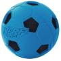 Nerf Dog Soccer Ball Dog Toy with Interactive Crunch, Lightweight, Durable and Water Resistant, 3 Inches, For Small/Medium/Large Breeds, Two Pack, Blue and Green