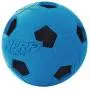 Nerf Dog Soccer Ball Dog Toy with Interactive Crunch, Lightweight, Durable and Water Resistant, 3 Inches, For Small/Medium/Large Breeds, Two Pack, Blue and Green