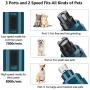 welltop Dog Nail Grinder, Ultra Quiet Pet Nail Grinder Portable USB Rechargeable Dog Nail Trimmer 2 Speeds Fast Grinding for Large Medium Small Dogs Claw Care, Dark Blue