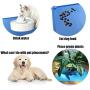 Scmkd Dog Cat Feeding Mat Silicone Pet Food Mat Non-Slip Cat Dog Bowl Mat Easy Clean Raised Edges Cat Dog Mat for Food and Water