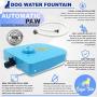 Royal Tails Dog Water Fountain - Step On Paw Activated Dispenser & Sprinkler for Fresh Drinking Water - Adjustable Pressure Flow - 1m Hose Included