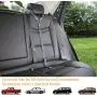 Bark Lover Dog Seat Belts for Cars - Unique Denim & Nylon Fabric, Adjustable Dog Safety Belt Car Headrest Restraint, 2-Pack