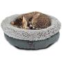 Best Pet Supplies Grey Dog Round Bed 18 x 18 x 16 Inches