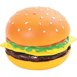 Zolux Vinyl Hamburger Dog Toy 8 x 8 x 6.5 cm
