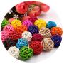 Square Steel Needle pet Comb 1PC - Pet Nail File 2PCS - Cat Toy Pet Rattan Ball 1PC - Pet Shiny Fluffy Ball 1PC - Pet high Elastic Wool Ball 2PCS - Color randomised