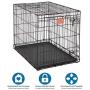 Life Stages LS-1636 Single Door Folding Crate for Intermediate Dogs(41 - 70lbs)